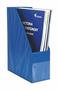 Magazine file, PVC, 95 mm, VICTORIA OFFICE,  blue